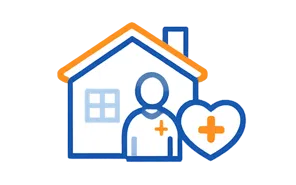 Home health and hospice agency icon