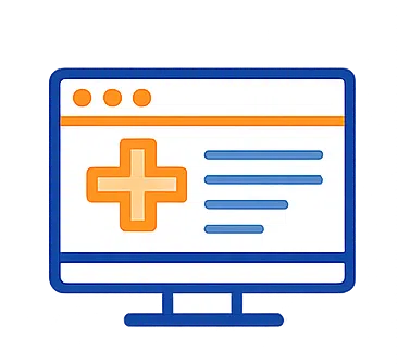 Electronic medical records integration icon