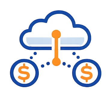 Financial system integration icon