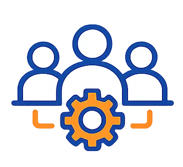 Staff and HR system integration icon