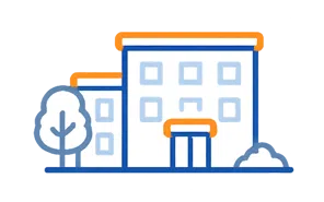 Independent living, assisted living and memory care icon